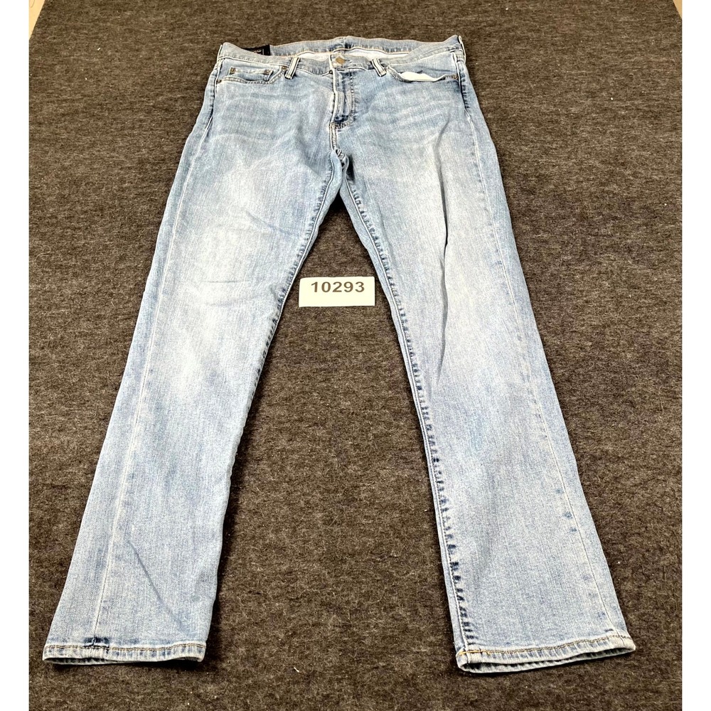 Abercrombie & Fitch Rustin Athletic Skinny Jeans Mens 34x32 Blue Denim Cotton